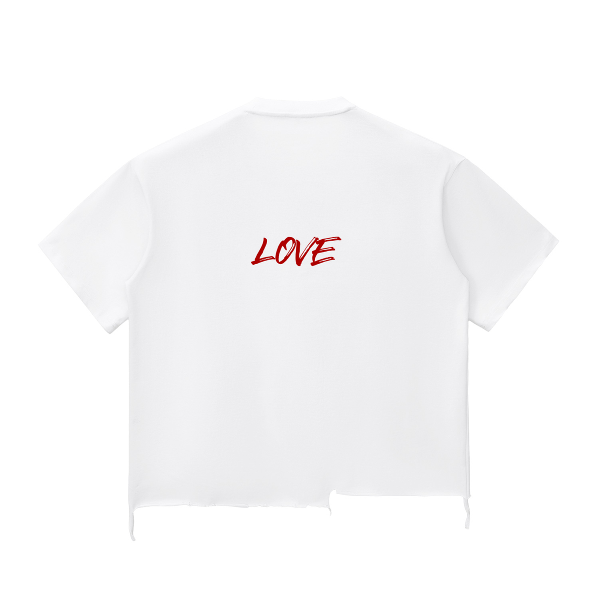 Love high frequency Raw-Hem  T-shirt